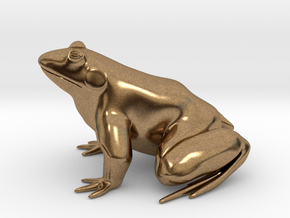 Frog, solid in Natural Brass