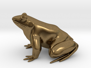Frog, solid in Natural Bronze