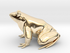 Frog, solid in 14K Yellow Gold