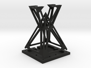 Stand Sith Holocron in Black Natural Versatile Plastic