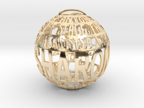 Sharon Quotaball in 14k Gold Plated Brass