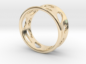 Voronoi Ring  in 14K Yellow Gold