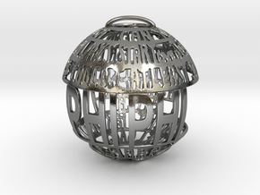 Phi Phi Quotaball in Polished Silver