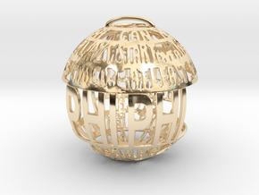 Phi Phi Quotaball in 14k Gold Plated Brass