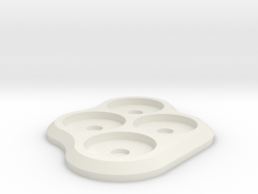 15mm 4-man Mag Tray 2 in White Natural Versatile Plastic