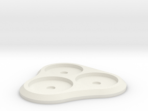 20mm 3-man Mag Tray 2 in White Natural Versatile Plastic