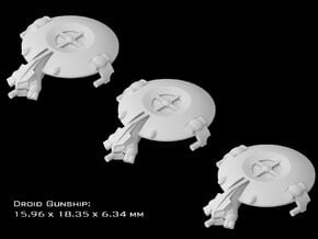 (Armada) 3x Droid Gunship in Tan Fine Detail Plastic