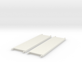 1:24 Walkboards 84x22 in White Natural Versatile Plastic