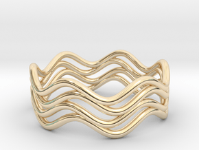 Mellow Ring in 14k Gold Plated Brass
