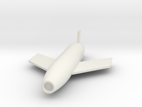 1/72 Scale SSM-N-8A Regulus I Missile in White Natural Versatile Plastic