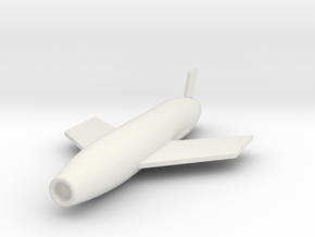 1/200 Scale SSM-N-8A Regulus I Missile in White Natural Versatile Plastic
