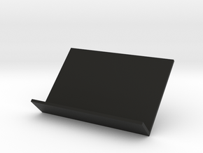 Business Card Stand V2 (card size 8,5x5,5 cm) in Black Natural Versatile Plastic