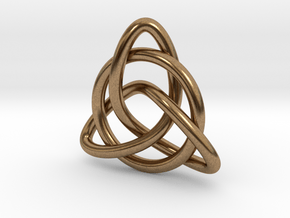 Celtic Knot Pendant in Natural Brass: Large