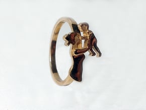 Mother-Son Ring - Motherhood Collection in Polished Brass: 6 / 51.5