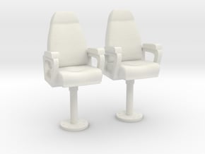 1/32 USN Capt Chair in White Natural Versatile Plastic