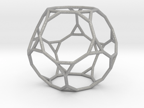 0270 Truncated Dodecahedron E (a=1cm) #001 in Aluminum