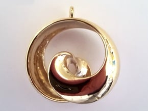 Half Mob-Tor: the half Mobius Torus Shell in 18K Gold Plated