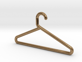 Hanger Keychain in Natural Brass