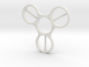 Undercover (Top Half) - Fidget Spinner in White Natural Versatile Plastic