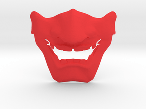 SamuraI Mask V1 Style  in Red Processed Versatile Plastic