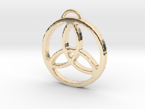 Elegant Triquetra by ~M. in 14K Yellow Gold