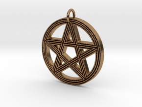Grooved Pentacle by ~M. in Natural Brass