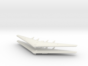 YB-35 Flying Wing- (Global War)- (Qty. 2) in White Natural Versatile Plastic
