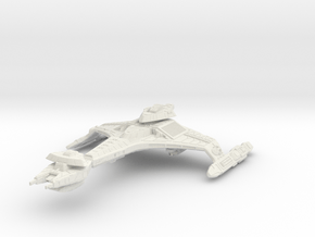 Vor'cha Class Refit  BattleCruiser  3.3" in White Natural Versatile Plastic