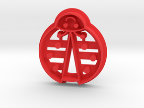 Ladybug Cookie Cutter in Red Processed Versatile Plastic