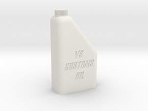 1/10 1L Oil Bottle in White Natural Versatile Plastic