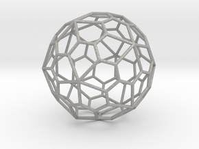 0319 Pentagonal Hexecontahedron E (a=1cm) #001 in Aluminum