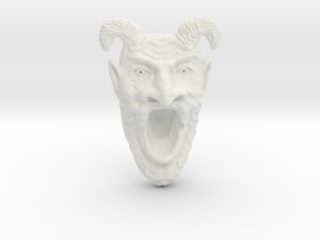 Tomb of Horrors Demon Face in White Natural Versatile Plastic