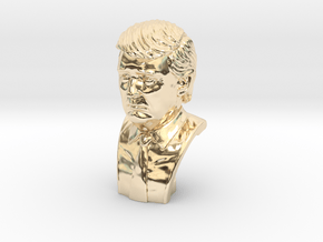 Donald Trump. Portrait bust in 14K Yellow Gold