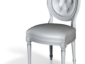 1:22 Louis XVI Side Chair (Custom Scale) in Tan Fine Detail Plastic