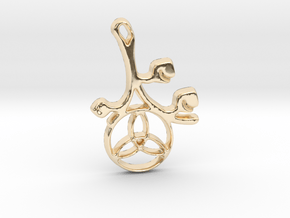 Earthly Spring Triquetra by ~M. in 14K Yellow Gold