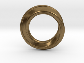 Möbius Strip Ring in Natural Bronze