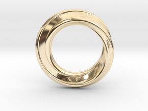 Möbius Strip Ring in 14K Yellow Gold