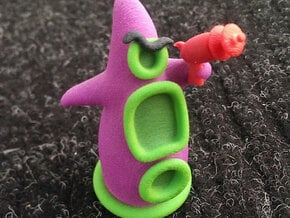 Day of the tentacle purple 6cm in Full Color Sandstone
