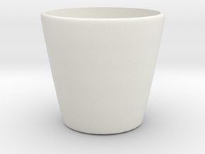 Cup in White Natural Versatile Plastic