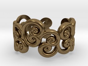 Ring Scroll in Natural Bronze