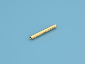 One Hitter With Logo - Small in Polished Gold Steel