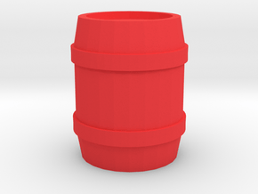 Barrel Thimble in Red Processed Versatile Plastic