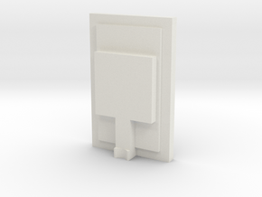 1/48 Chicago Pneumatic Speed Recorder Rear Cover in White Natural Versatile Plastic
