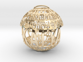 Katya Quotaball in 14k Gold Plated Brass
