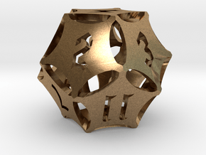 'Kaladesh' D12 Energy Counter die in Natural Brass