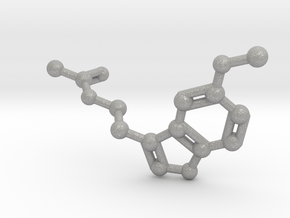 Melatonin Molecule Keychain in Aluminum