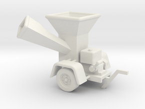 Wood Chipper Industrial - HO 87:1 Scale in White Natural Versatile Plastic