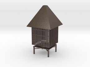 Smoke House in Polished Bronzed Silver Steel