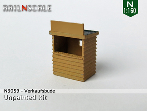 Verkaufsbude (N 1:160) in Tan Fine Detail Plastic