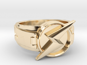Wally West Flash Ring Size 10.5 20.2mm in 14K Yellow Gold